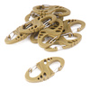 Mil-Tec - Sada karabin S-Hook - 10 ks - Coyote - 13458405