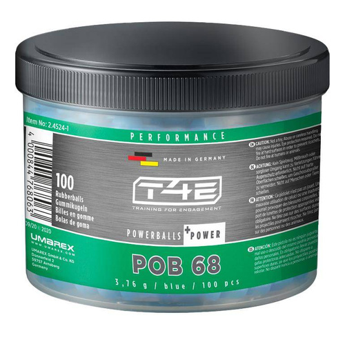 Umarex - T4E Performance POB gumové kuličky - Cal. .68 - 100 ks - 2.4524-1