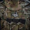M-Tac - Nášivka s motivem kostlivce - výšivka - 500D Cordura - černá - 51375002