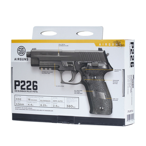 Sig Sauer - Vzduchovka SIG P226® ASP - Blow Back - 4,5 mm - černá