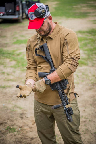 Helikon - Rukavice Range Tactical Gloves Hard® - PenCott WildWood / Coyote - RK-RNG-PO-4511A
