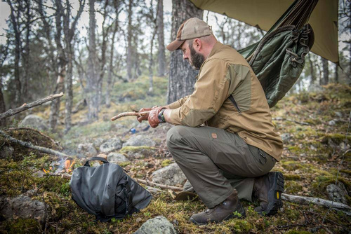 Helikon - Trekingové kalhoty Woodsman® - Crimson Sky / Black - SP-WDN-DC-8301A
