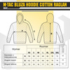 M-Tac - Bavlněná mikina s kapucí Raglan - černá - 20483002