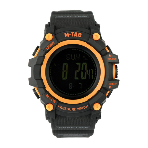 M-Tac - Dobrodružné taktické hodinky - černá / oranžová - 50005035