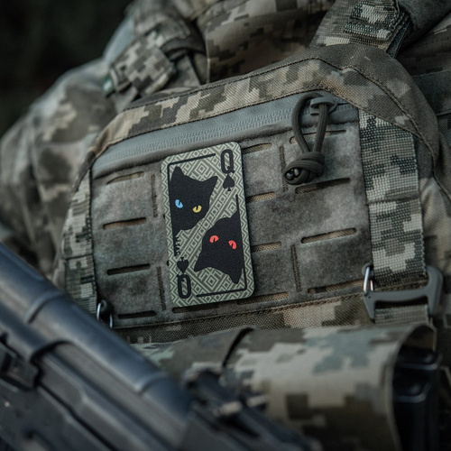 M-Tac - Nášivka Piková dáma - Cordura 500D - Ornament - Olive - 51362001