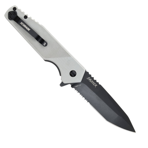 Schrade - Zavírací nůž EDC Shudder s asistovaným otevíráním - AUS-10 - Grey - 1159289