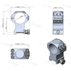 Vector Optics - Dvoudílná montáž na dalekohled X-ACCU - střední - 30 mm - Picatinny - XASR-3002