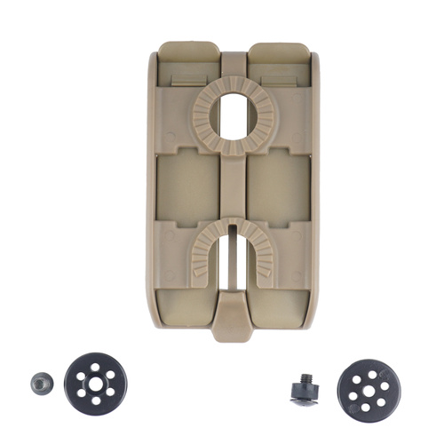 ESP - Rychlovýměnný držák MOLLE Roto 360° - Dvouřadý - Khaki - UBC-07 KH
