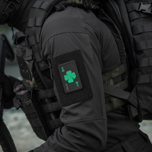 M-Tac - nášivka Lucky Card - Cordura 500D - Clover - černá - 51391002