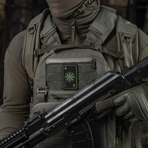 M-Tac - Helmet of Terror Map Patch - výšivka - černá/olivová - 51392201