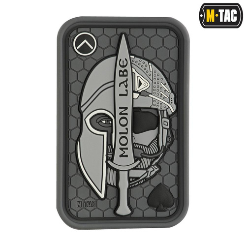 M-Tac - Morální nášivka - Molon Labe Ace 3D PVC - šedá - 51127011.