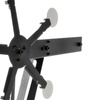 RazorGun - Větrný terč Texas Star s popperem - kovový - černý - B-1055YK