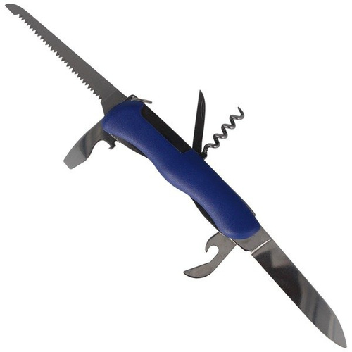 Mikov - Multifunkční kapesní nůž Praktik 110 mm - 6 nástrojů - modrý - 115-NH-6/AK BLU