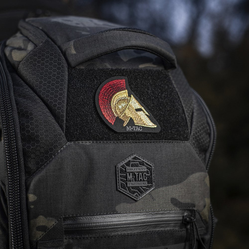 M-Tac - nášivka na přilbu Spartan - výšivka - 500D Cordura - zlatá/červená - 51333000