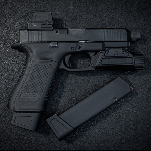 FTCS - zvětšená patka zásobníku pro Glock 17 - +3 náboje - grafitově černá H-146 - FTCS Nr. 33