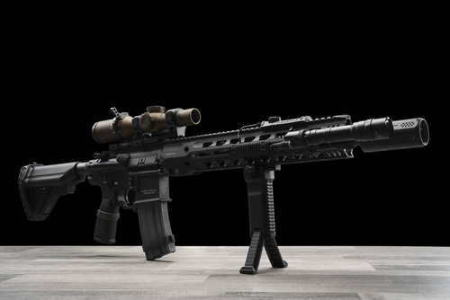 Strike Industries - Strike Bipod Grip - Picatinny - Black - SI-AR-BIPOD