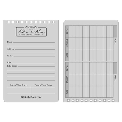 Rite in the Rain - DOPE Logbook do každého počasí - 4 x 6" - D746 - černý
