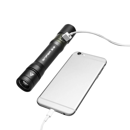 Mactronic - LED svítilna Sniper 3.3 - 1020 lm - 2800 mAh - černá - THH0064