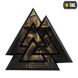M-Tac - 3D PVC nášivka Valknut - Black / Coyote - 51161205