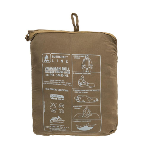 Helikon - Swagman Roll® Poncho - Climashield® Apex™ - Coyote - PO-SMR-NL-11