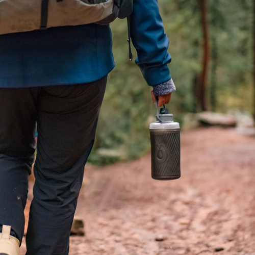 HydraPak - Měkká láhev na vodu Flux - TPU - 1500 ml - mamutí šedá - GF425M
