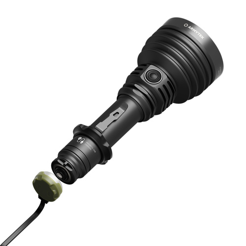 Armytek - Taktická svítilna Barracuda Pro Max - Stroboskop - 2800 lm - Černá - F10501PC