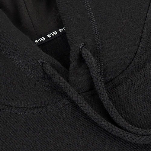 M-Tac - Bavlněná mikina s kapucí Raglan - černá - 20483002