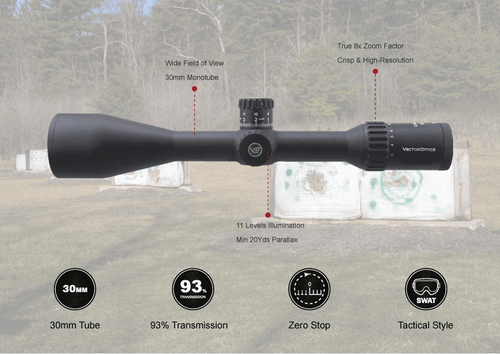 Vector Optics - Puškohled Continental x8 3-24 SFP Zero Stop - 56 mm - černý - SCOL-T50