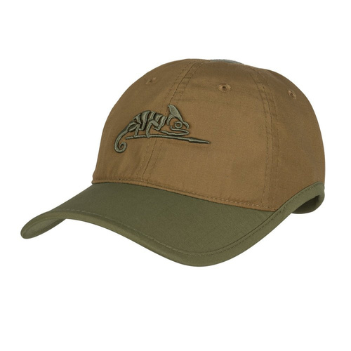 Helikon - Kšiltovka s logem - PolyCotton Ripstop - Coyote / Olive Green - CZ-LGC-PR-1102A