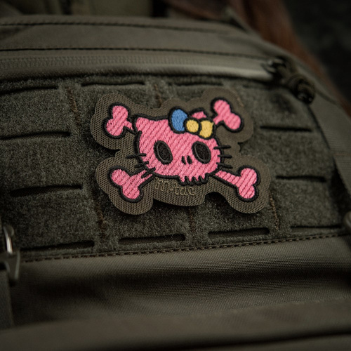 M-Tac - Kitty Pink Patch - Výšivka - Žlutá a modrá mašle - Ranger Green - 51393023