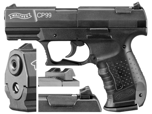 Umarex - Vzduchová pistole CO2 Walther CP-99 - 4,5 mm - černá - 412.00.00