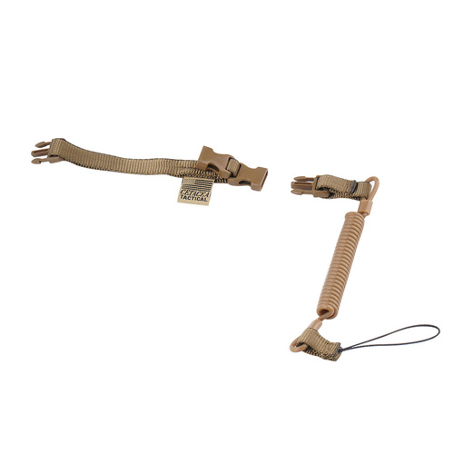 Cetacea Tactical - Šňůrka na oděv s mini cívkou - černá - TA-PCO-BLK