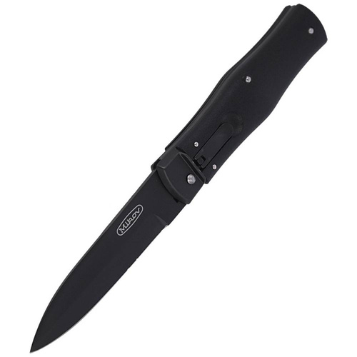 Mikov - Automatický nůž Predator Blackout - N690 - černý - 241-BH-1/BKP