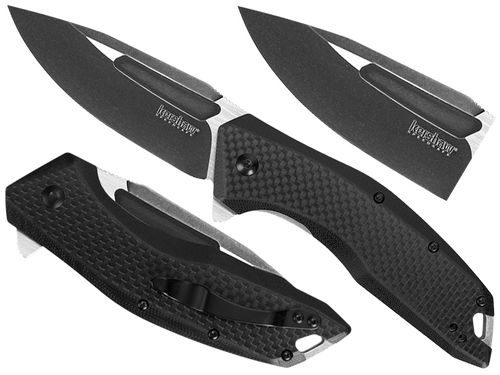 Kershaw - Taktický nůž Flourish 3935 - 8Cr13MoV - Black - 3935