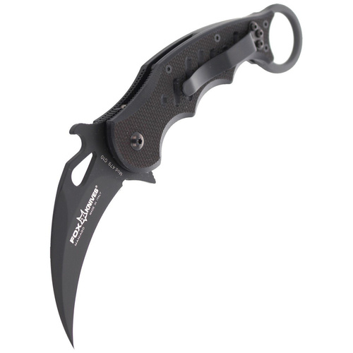 FOX - Zavírací nůž Karambit - Hawkbill - Černý - 479