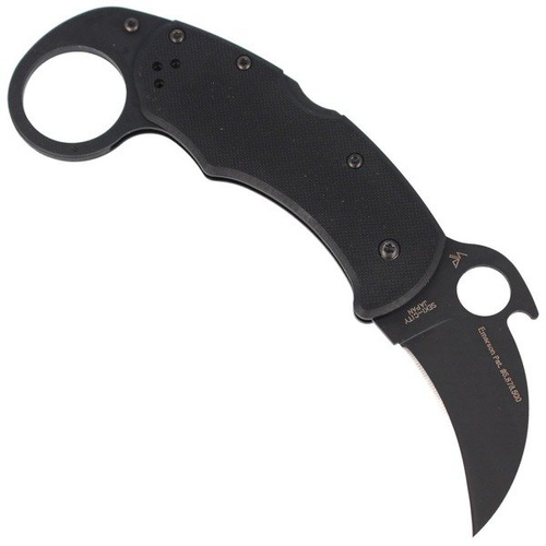 Spyderco - Nůž Karahawk™ G-10 All Black Plain Edge - C170GBBKP