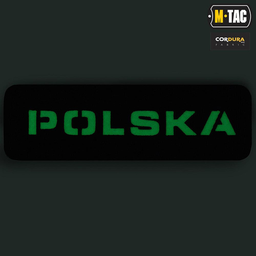M-Tac - nášivka - Polsko 25x80 - laserem řezaná fluorescenční - černobílá - 51004202