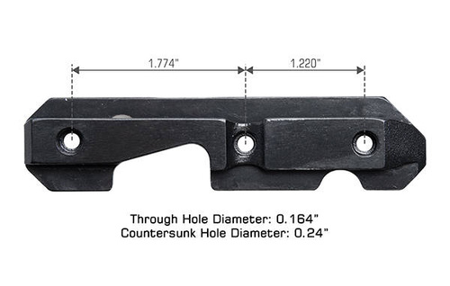 UTG - AK Steel Dovetail Side Plate - ocel - černá - TL-M47SR