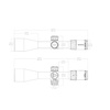 Vector Optics - Puškohled Tauron 5-40x56 ED - FFP - VTA-8 MIL - Černá - SCFF-35
