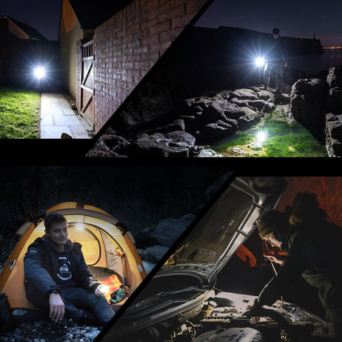 Fenix - E03R V2.0 LED svítilna s baterií 400 mAh - 500 lm - šedá - E03R V2.0 šedá