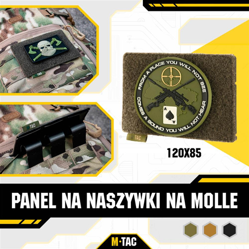 M-Tac - Patch panel MOLLE - 120 x 85 mm - olivový - 10121001