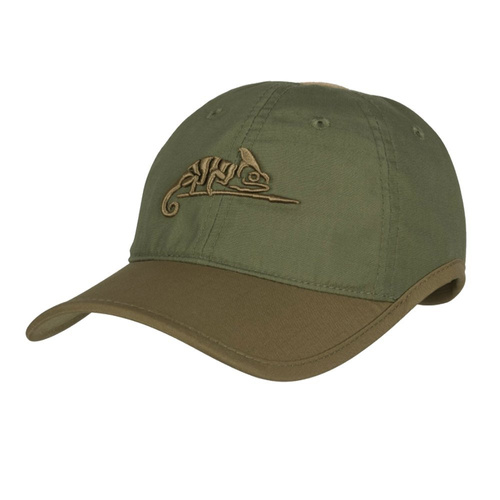 Helikon - Kšiltovka s logem - PolyCotton Ripstop - Olivově zelená / Adaptive Green - CZ-LGC-PR-0212A