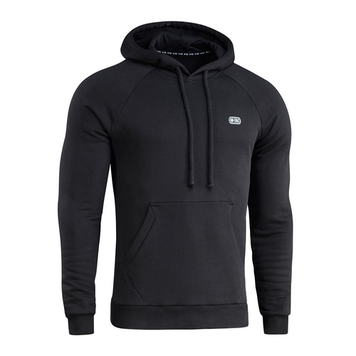 M-Tac - Bavlněná taktická mikina s kapucí Hard Raglan - černá - 51388002