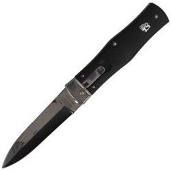 Mikov - Automatický pružinový nůž Predator ABS Black Clip - 241-NH-1/N BK