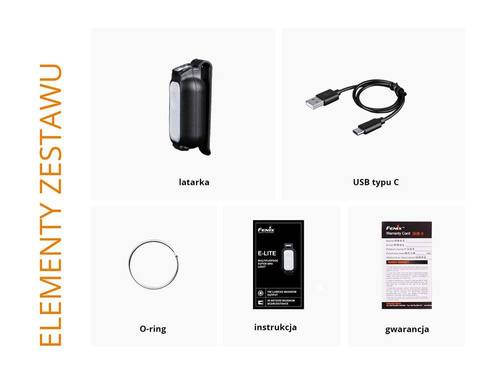 Fenix - Dobíjecí svítilna E-LITE - 150 lumenů