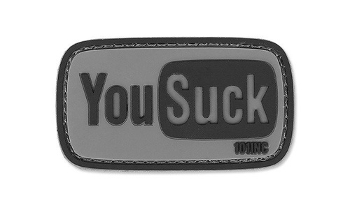 101 Inc - 3D náplast - You Suck - Grey