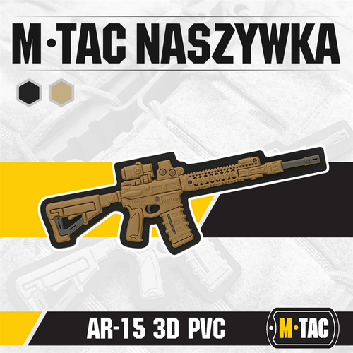 M-Tac - nášivka AR-15 - PVC 3D - Coyote - 51112005