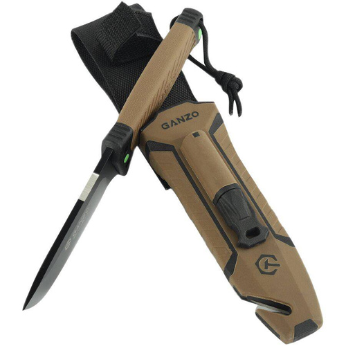 Ganzo - Nůž pro přežití Firebird s plechovkou - Full Tang - G8012V2-DY