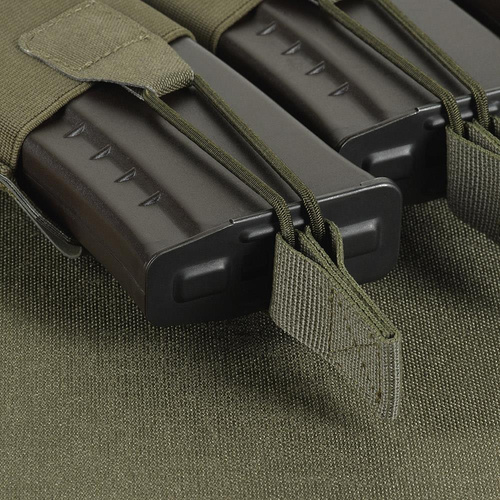 M-Tac - Trojité pouzdro na zásobníky pro AR / AK Elite Laser Cut - Ranger Green - 10145123