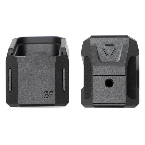 Strike Industries - Patka zásobníku EMP pro SIG SAUER P320 - hliníková - černá - SI-EMP-AL-P320-BK